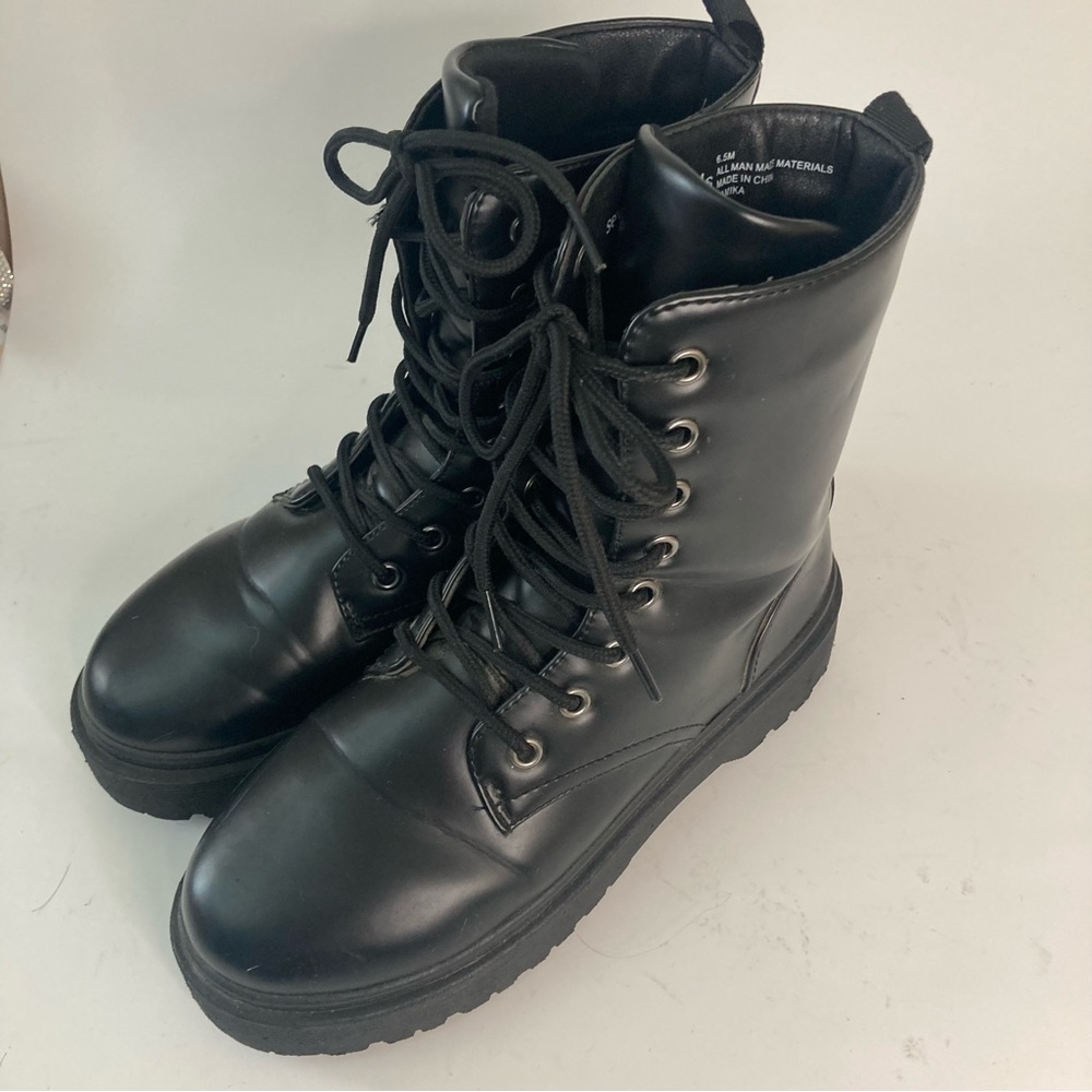 Seven Dials Women’s Hugo Ankle Heel Casual Combat & Lace-up Boots Shoes Size 6.5